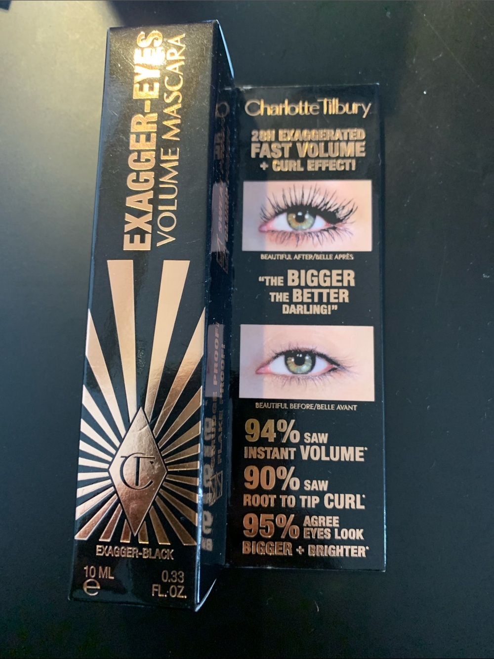 Charlotte Tilbury Exagger-Eyes Volume Mascara — Exagger-Black 10ml new